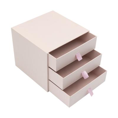 China Biodegradable Custom Box Packaging Luxury Pink Slide Box For Cosmetic Gift Cardboard Box for sale