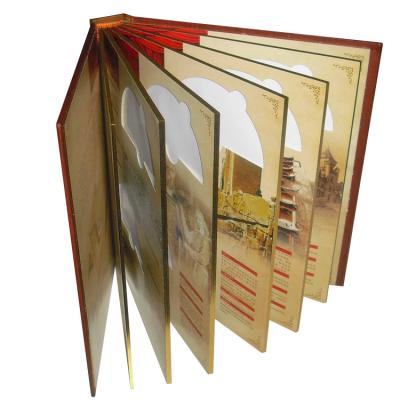 China paper & Golden cardboard cover hard cardboard edge offset printing book /custom free poster/photo books design for sale