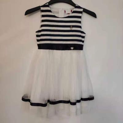 China Breathable Girls Dresses Casual Summer Canvas Clothings Children Ins European&America Girl Dress Toddler Fashion Baby Clothes for sale