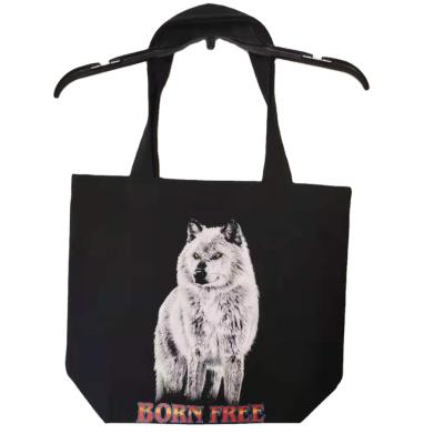 China Animal Design Recycle Cotton Canvas Bag for sale