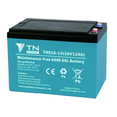 China Maintenance Free Lead Acid Batteries Deep Cycle Air To Ground Missile Acid Lead Acid Battery I10 GEL VRLA Motive Battery 12V 16Ah for sale