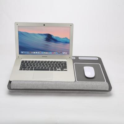 China (Height)Lap Desk For Laptop With Adjustable Soft And Portable Cushion With Media Slots Laptop Stand for sale