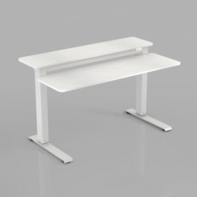 China (Height) Adjustable Desk Stand Up Computer Desk With Wireless Charging Powered Lifting Desk for sale