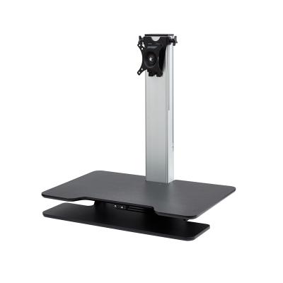 China (Height) Portable Height-adjustable Portable Sit-stand Single-monitor Electric Working Monitor Stand for sale