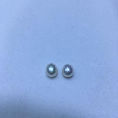 China New Arrival 9-10MM Pearl Porcelain Rice Shape Pairs Original Freshwater Pearl Fashionable Shine Set Pearl For Earring Making for sale