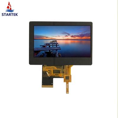 China 4.3 inch 800*480 8 bit LVDS ST7262 IPS capacitive touch screen high brightness 4.3 inch 4.3 inch tft lcd display for sale