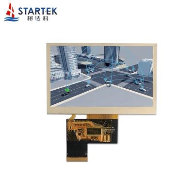 China Startek 4.3 4.3 inch 800*480 ST7262 8bit LVDS IPS LCD Touch Screen tft LCD Display Module for sale