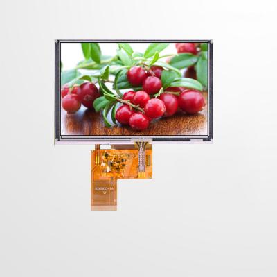 China 5.0 inch TFT LCD 800*480, 16/18/24 bit RGB interface, high brightness with RTP 5.0 for sale