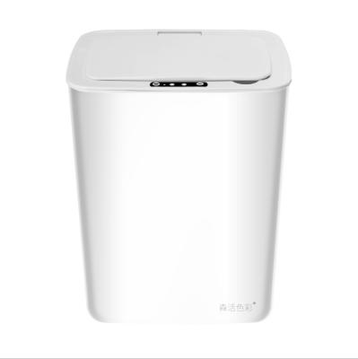 China Touchless Trash Can Induction Sensor Waste Bin Smart Electric Bathroom Smart Home Viable Kitchen Automatic Rubbish Bin for sale