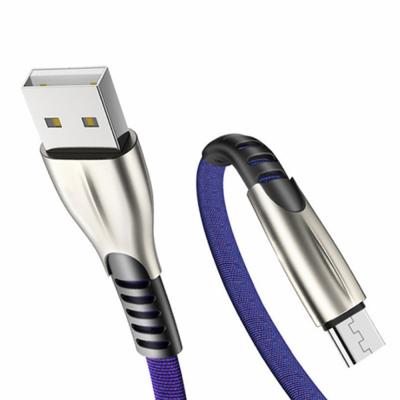 China Cell Phone Casing Aluminun Data And Charging Sync Micro USB To Type 2.0 A Male USB Cable For Cell Phone USB Charging Cable for sale