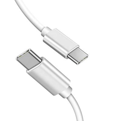 China MP3/MP4 Player Type C To Type C Band Data Cable 5V 3A 60w White PD USB-C Fast Charging Cable For Computer For Phone for sale