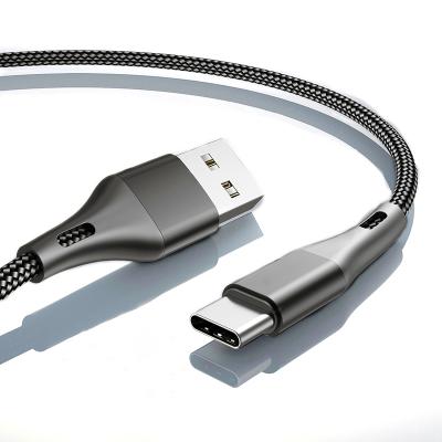 China Fast Charging Fast Type C Speed ​​Cable Usb Tipo c 3A Charger Nylon Braided Usb Cable Leads 3.0 Typec Cable Wire For Huawei for sale