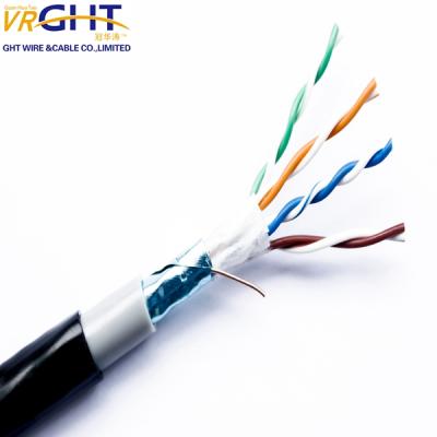 Κίνα 99.99% Bare Copper Outdoor Gray O.D., 5.0mm Cat5 Network FTP CAT5E 0.5mmBC 24AWG Cable προς πώληση