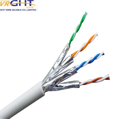 中国 Because Gray Indoor Conductor Size 24AWG FTP CAT5E Network Cable 販売のため