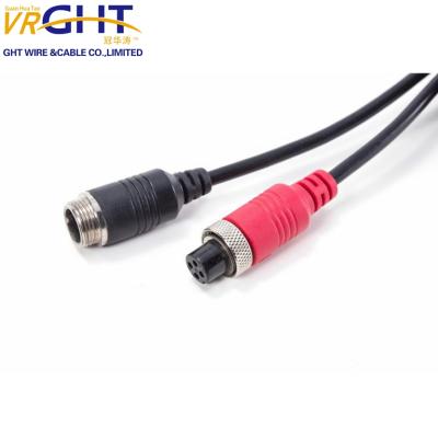 China Hot Selling CCTV System Aviation Cable 4pin Aviation Connector Camera Cable Te koop