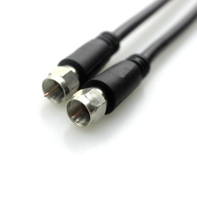 China Satellite TV/CCTV CATV CCS Black PVC Rg59 Coaxial Cable With F Connector (CE RoHS CCC ISO 9001) zu verkaufen