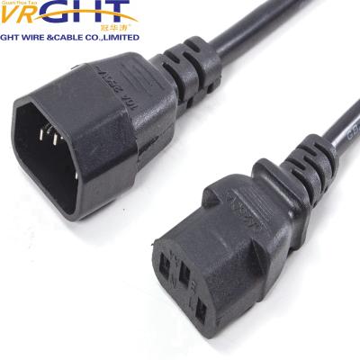 China High quality ac power extension cord from Chinese factory 1.5m 1.8m 2m COMPUTER Te koop