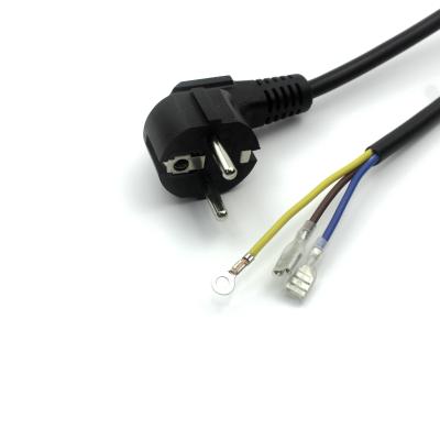 Cina High quality COMPUTER power cord cable 2pin to 3 core metal joint ac power cord plug in vendita