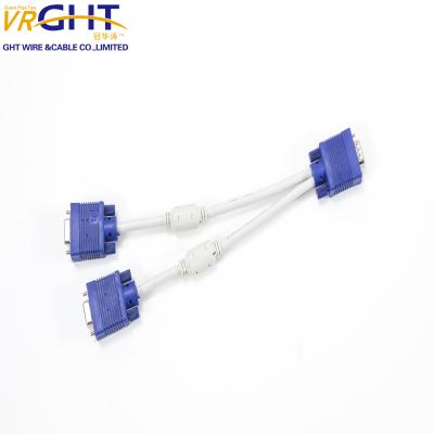 중국 Wholesale TV Cable D007 Dual Main VGA Cable For TV Projector To Computer Monitor VGA Cable 판매용