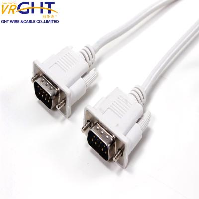 China Wholesale 9 Pin TV 15 Pin Female To Pin Male VGA D004 DB9 Cable For TV Projector To Computer Monitor 10 Meter VGA Cable Te koop