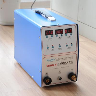 China Machinery repair shops SHANDA Ultra-energy cold welding machine imitate laser welder for thin sheet SDHB-4 for sale