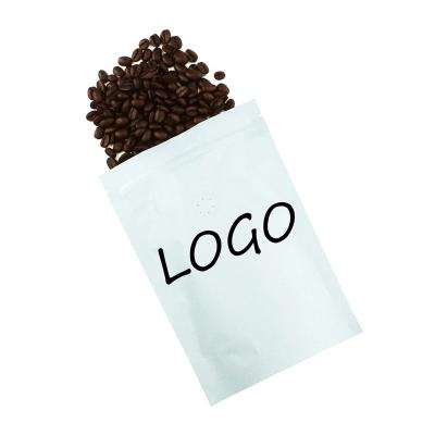 China Customization Moisture Proof Wholesale Promotional Competitive Price Coffee Bag Square Bottom White Coffee Bag Good for sale