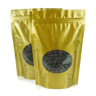 China Aluminum Foil Moisture Proof Custom Bag Matte Black Coffee Bean Packaging Panel Side Instant Coffee Bag With Degassing Valve for sale