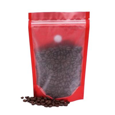 China Factory Wholesale Red Moisture Proof Custom Printed Pouches Stand Up Coffee Bags Packaging Composable Coffee Bag for sale