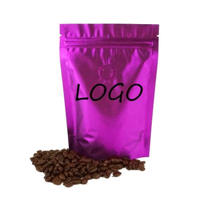 China Custom Promotional Purple Competitive Price Coffee Factory Square Bottom Coffee Bag Eco Friendly Wholesale Moisture Proof Bags 16oz for sale