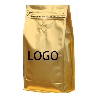 China Custom Printed Empty White Biodegradable Compostable Small Eco Flat Bottom Moisture Proof Drip Beans Packaging Coffee Bag With Valve And Zipper for sale