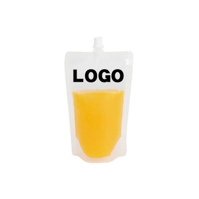 China Custom Portable Reusable Moisture Proof Drink Food Packaging Bags Stand Up Spout Plastic Pouches For Liquid for sale