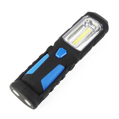 China Battery Power Working Flashlight COB Light With Hook And Holder 21.5*6*4.8cm for sale