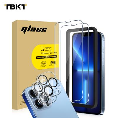 China wholesale New Arrival Anti-fingerprint Tempered Glass Screen Protector For iPhone 13 Pro 2.5D 9H Max Mobile Phone Lens Camera Protector for sale