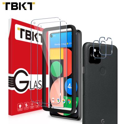 China Hot Sale 2.5D Anti-fingerprint HD Clear Space Lens Camera Protector Mobile Phone Tempered Glass Film For Google Pixel 4A 5G for sale