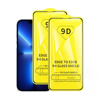 China Mobile Phone Full Glue 9D Tempered Glass Silk Printing Screen Protector For iPhone 11 9D Glass For iPhone 11 Pro Max for sale