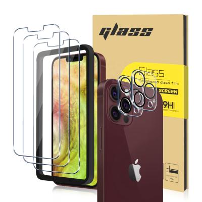 China Hot Selling 9D Mobile Phone Anti-fingerprint Customize Package Tempered Glass For iPhone 13 pro 11 pro Max Mini for sale