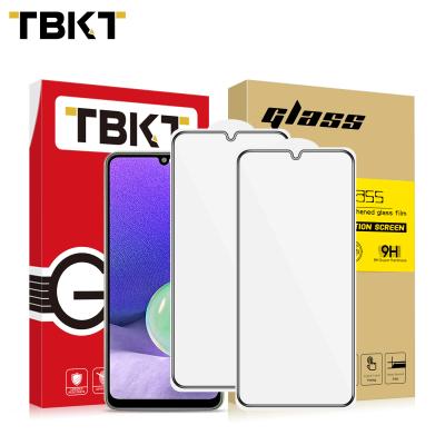 China Mobile Phone Factory Price OEM 2.5D 9H Anti-scratch Full Cover Printing Silk Tempered Glass Film For Samsung Galaxy A32 5G for sale