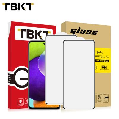 China Hot Sale Mobile Phone 2.5D Edge To Edge Printing Phone Screen Silk Glass Protector Tempered Film For Samsung Galaxy A52 4G for sale