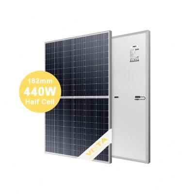 China 182mm 440W 445W 450W 455W 460W Monofacial Modules Solar Panel 182mmx182mm for sale