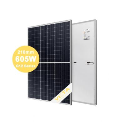 China 600W 605W 610W 615W 620W Customized Price Mono Integrated Perc Half Cut Solar Panels 210mmx210mm for sale