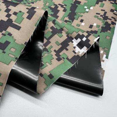 China Desert Waterproof Waterproof Camouflage Coating PVC Digital Printing For Bag Oxford Flame Retardant Fabric for sale