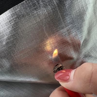 China Checkered Flame Retardant Flame Retardant Waterproof For Tent Tent Silver Coating Oxford Fabric Waterproof for sale