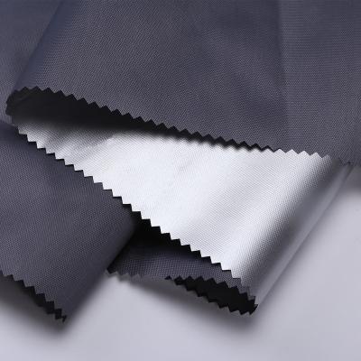 China 210D 600D Oxford Waterproof Silver Coated Cloth Fabric Waterproof Polyester Coating Flame Retardant Fabric For Tent Car for sale