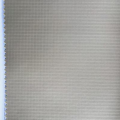 China Waterproof Polyester Yarn Dyed Fire Retardant Gray Oxford Cloth 600d Checked Fabric For Tent Bag for sale