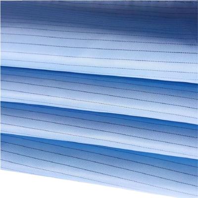 China Waterproof Antistatic Conductive Polyester Fabric Stripe Poly Twill Lining Fabric For Coating for sale