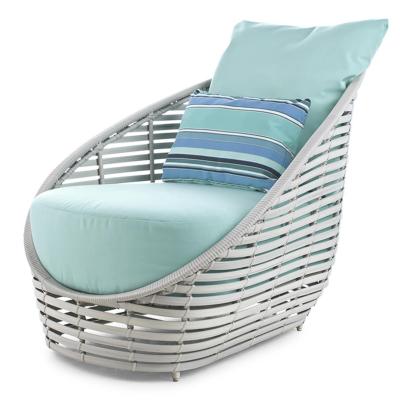 China Modern Handmade Pe Rattan Wicker Garden All Weather Sofa Chairs and Table Pool Villa Backyard Woven Furniture for sale