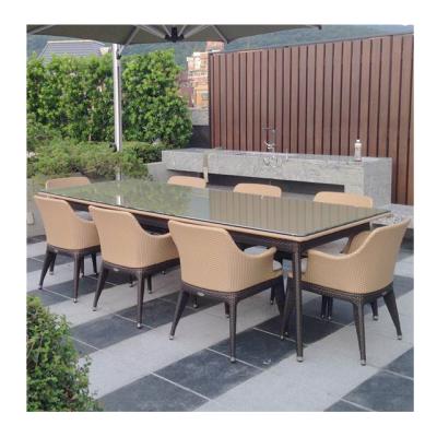 China UV-Resistant Commercial Outdoor Rattan Restaurant Garden Wicker Waterproof Aluminum Hotel Furniture for sale