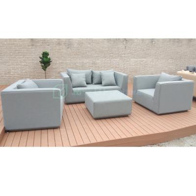 China Modern Hotel Royal Garden Outdoor Swimming Pool Waterproof Modular U Shape Sectional Sofa for sale