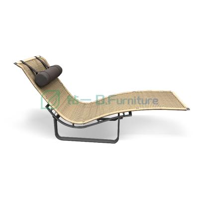 China Modern Customized French Beach Stainless Steel Chaise Pool Sun Sofa Outdoor Daybed for sale