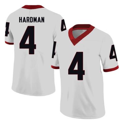 China Breathable Wholesale College Football Jerseys #4 Mecole Hardman Jersey Custom Quilted Mens Uniform Top Shirts Sublimated for sale